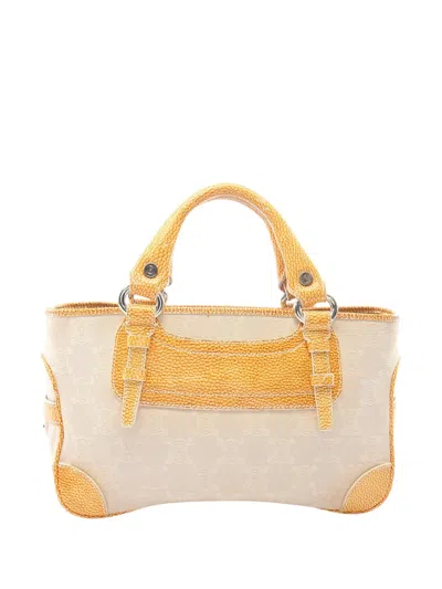 Pre-owned Celine 20th Century Canvas Boogie Bag Handbag In Neutral