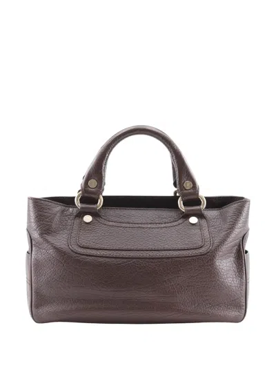 Pre-owned Celine 20th Century Leather Boogie Handbag In Brown