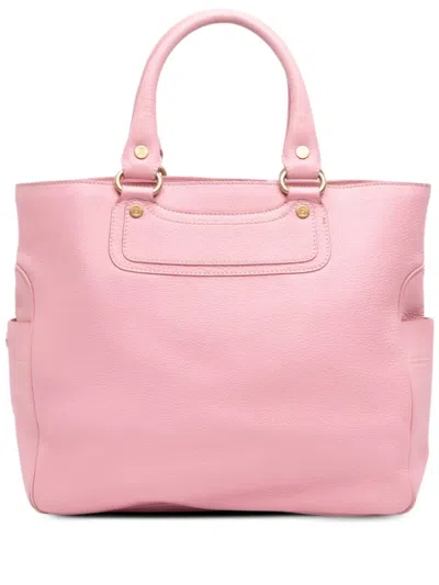 Pre-owned Celine 20th Century Leather Boogie Tote Bag In Pink