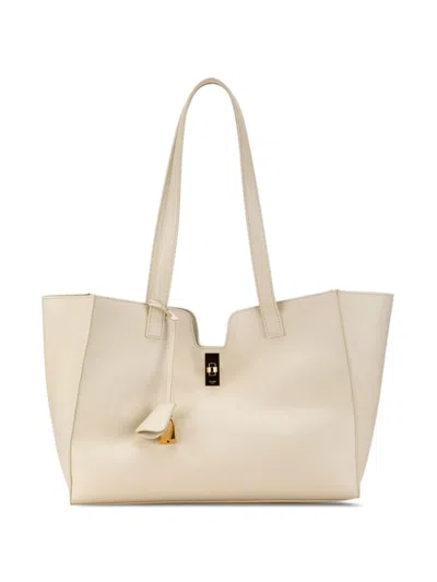 Pre-owned Celine 21st Century Smooth Calfskin Soft 16 Cabas Tote Bag In White