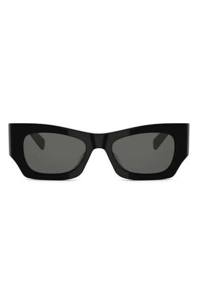 Celine 3 Dots 52mm Cat Eye Sunglasses In Black