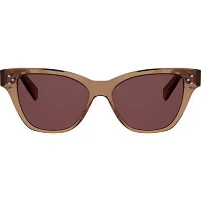 Celine Cat Eye S359 Sunglasses In Acetate In Brown
