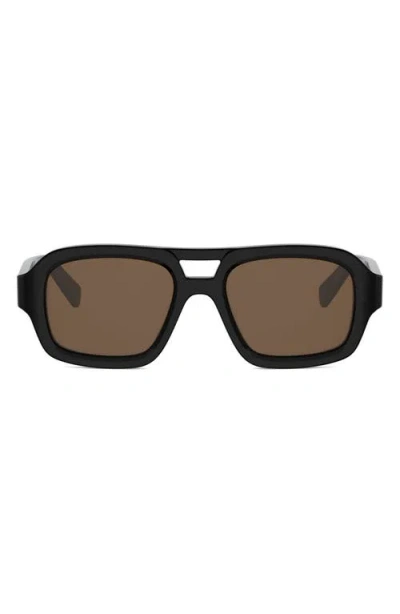Celine 3 Dots 53mm Pilot Sunglasses In Black