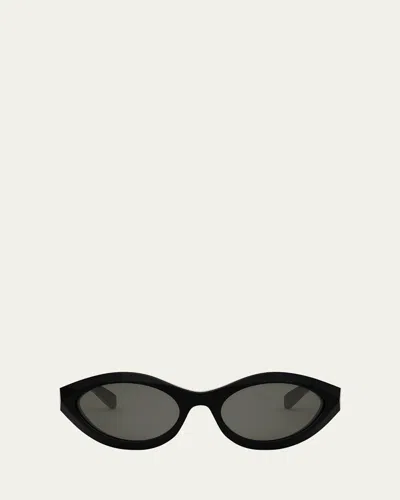 Celine 3 Dots Acetate Cat-eye Sunglasses In Sblk/smk