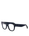Celine 3 Dots Blue Butterfly Eyeglasses, 53mm In Blue