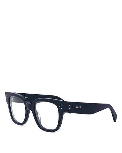 Celine 3 Dots Blue Butterfly Eyeglasses, 53mm