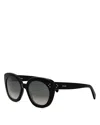Celine Bold 3 Dots Acetate Butterfly Sunglasses In Black/brown Gradient