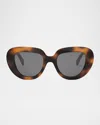 Celine Bold 3 Dots 51mm Gradient Butterfly Sunglasses In Havosmk