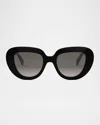 Celine 3 Dots Butterfly Sunglasses In Black