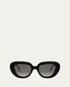 Celine Bold 3 Dots 51mm Gradient Butterfly Sunglasses In Sblksmkg