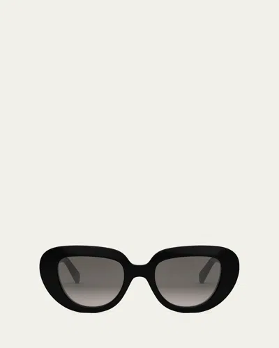 Celine 3 Dots Butterfly Sunglasses In 01b - Black