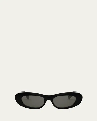 Celine 3 Dots Cat-eye Sunglasses In 01a - Black