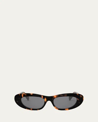Celine 3 Dots Cat-eye Sunglasses In Dark Havana