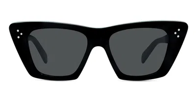 Celine Bold 3 Dots Cl 40187 In 01a Square Sunglasses In Grey
