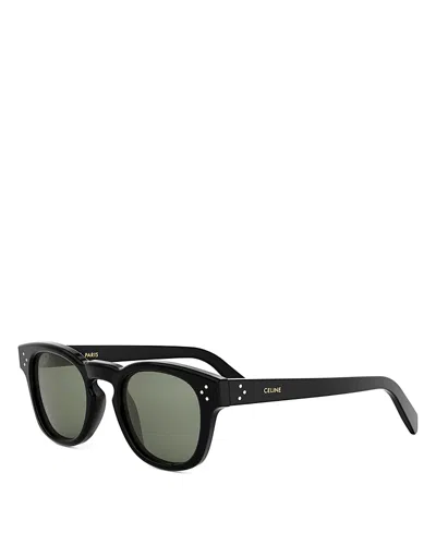 CELINE 3 DOTS GEOMETRIC SUNGLASSES, 49MM