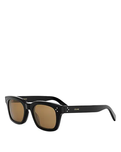CELINE 3 DOTS GEOMETRIC SUNGLASSES, 51MM