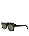Celine 3 Dots Geometric Sunglasses, 51mm In Dark Havana/green