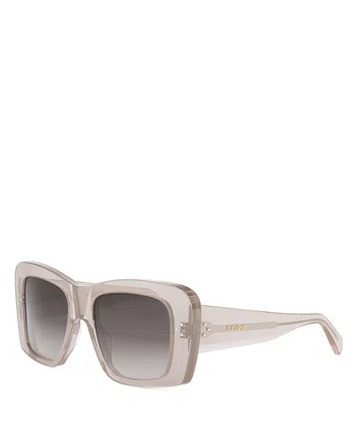 CELINE 3 DOTS GEOMETRIC SUNGLASSES, 53MM