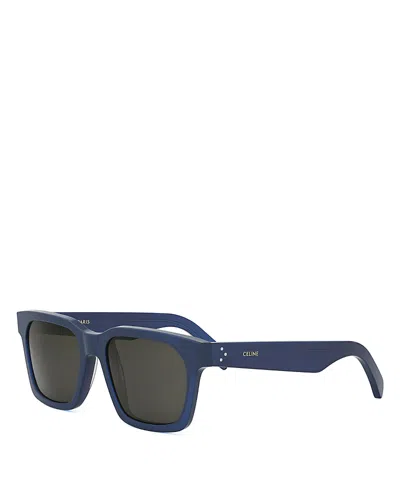 Celine 3 Dots Geometric Sunglasses, 54.4mm In Blue
