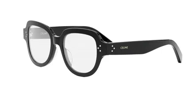 Celine 3 Dots Hd Demo Square Ladies Eyeglasses Cl50141u 001 50 In Gold
