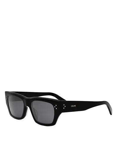 CELINE 3 DOTS HD GEOMETRIC SUNGLASSES, 53MM