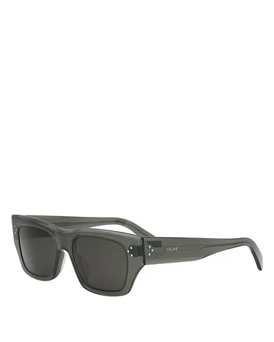 CELINE 3 DOTS HD GEOMETRIC SUNGLASSES, 53MM