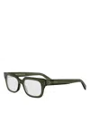 Celine 3 Dots Hd Rectangular Eyeglasses, 53mm In Green