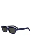 Celine 3 Dots Rectangular Sunglasses, 52mm In Blue