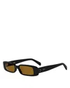 Celine 3 Dots Rectangular Sunglasses, 53mm In Black