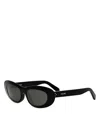 Celine 3 Dots Cat-eye Sunglasses In Black/smoke