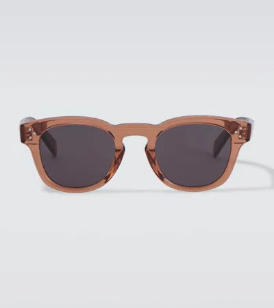 Celine 3 Dots Rectangular Sunglasses In Brown