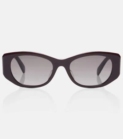 Celine 3 Dots Rectangular Sunglasses In Brown