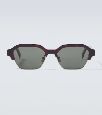 Celine 3 Dots Rectangular Sunglasses In Brown