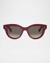 Celine 3 Dots Round Sunglasses In Multi