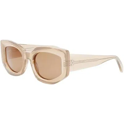 Celine 3 Dots Roviex Cat Eye Ladies Sunglasses Cl40277f 42j 54 In Neutral