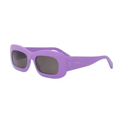 Celine 3 Dots Shiny Sunglasses In Purple