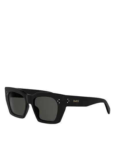Celine 3 Dots Square Sunglasses, 53mm In Black
