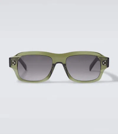 Celine 3 Dots Square Sunglasses In Green