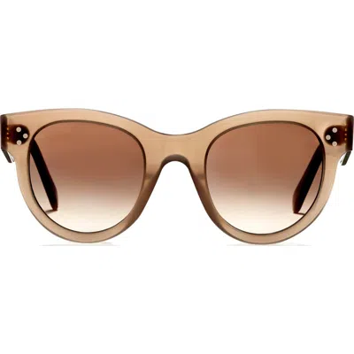 Celine 48mm Gradient Cat Eye Sunglasses In Pink/gradient Brown