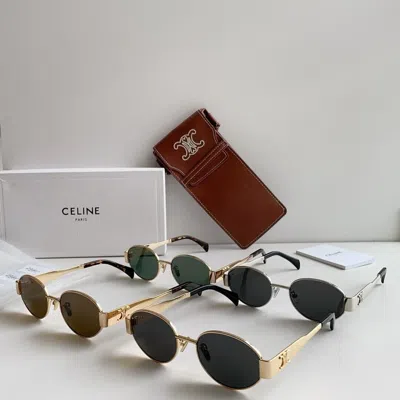 Pre-owned Celine 4s235 Eyeglass Frames | Custom Sunglasses, Blue Light & Uv In Gold