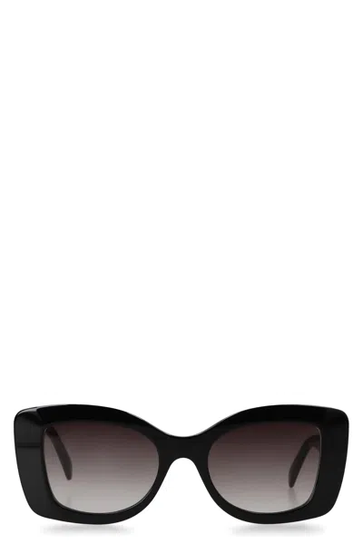 Celine 4s324cplb Butterfly Acetate Sunglasses In Black