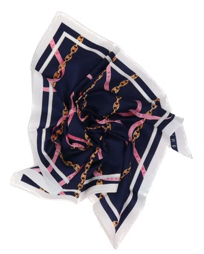 Celine Céline 50 Cotton Scarf In Blue