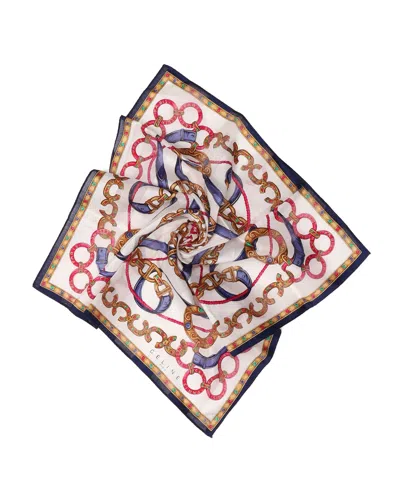 Pre-owned Celine Céline 50 Cotton Scarf In Multicolour