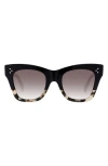 Celine 50mm Gradient Small Cat Eye Sunglasses