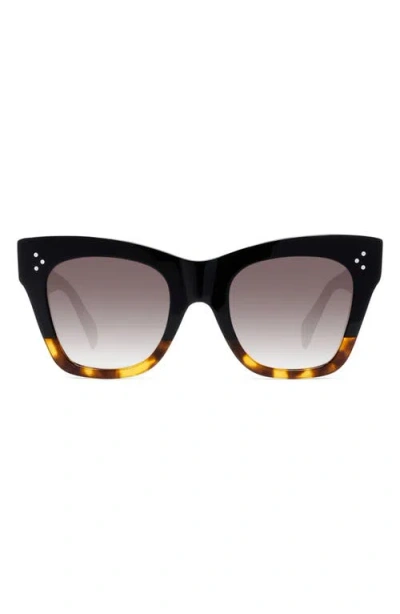 Celine 50mm Gradient Small Cat Eye Sunglasses In Multi