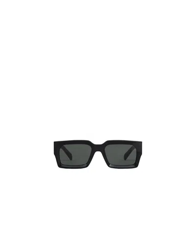 Celine 53 Rectangular Sunglasses In Black