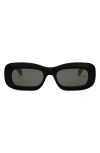 Celine Bold 3 Dots Acetate Rectangle Sunglasses In Black