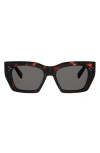 Celine 53mm Square Sunglasses In Brown