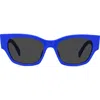 Celine 54mm Cat Eye Sunglasses In Blue/other/smoke