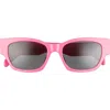 Celine 54mm Cat Eye Sunglasses In Shiny Fuxia/smoke